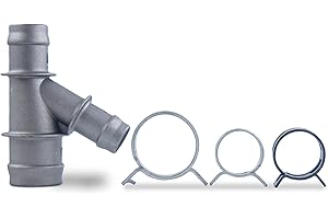 Sheisor Coolant Radiator Hose Y Connector, Coolant Hose Junction Compatible with Silverado Suburban Tahoe Avalanche Cheyenne Sierra Yukon Escalade (Upgrade Aluminum)