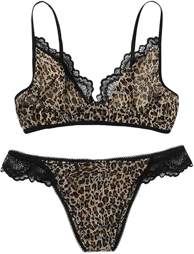 ensemble sous vetement femme leopard