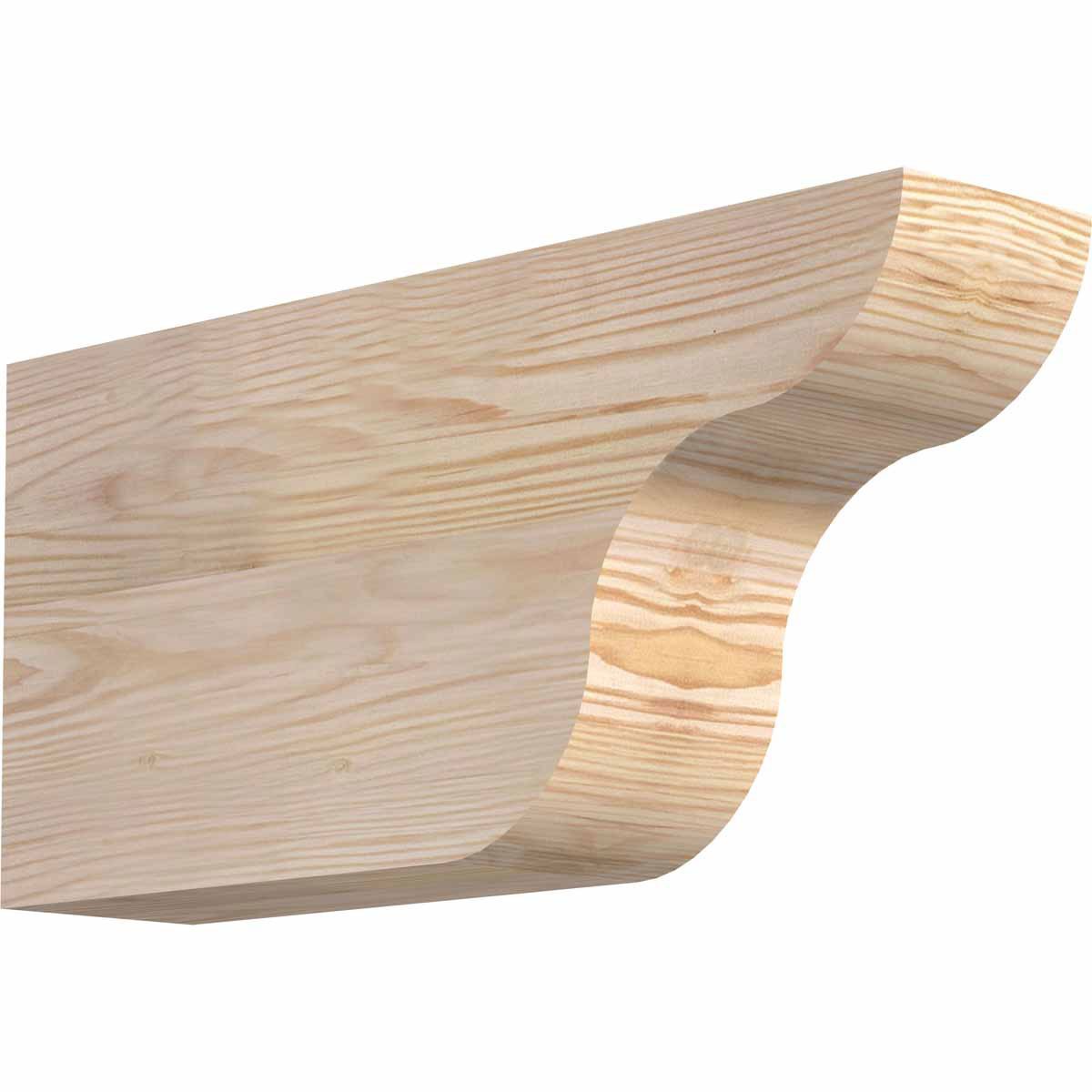 3 1/2"W x 8"H x 16"L Carmel Smooth Rafter