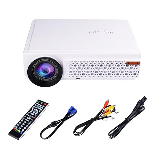 inkint 3000 lumens 1280 * 800 LED Proyector de 120 pulgadas con ...