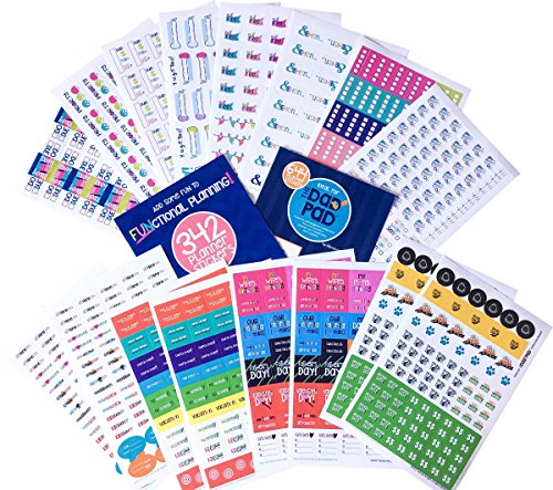 Planner Stickers Bundled Variety Packs | 100s of Assorted Events | Choose your Bundle (Get it Done + Dad Pad Man Stickers)