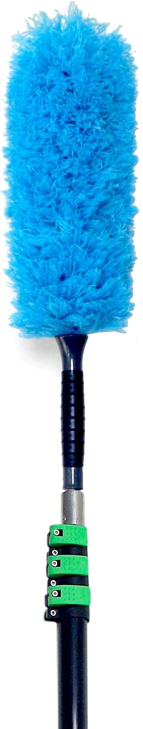 EVERSPROUT 7-to-26 Foot Microfiber Feather Duster and Extension-Pole Combo (30+ Ft Reach) | Heavy Duty Aluminum, 4-Stage Telescopic Pole | Extra Long 22-inch Feather Duster Clean Cobwebs, High Ceiling