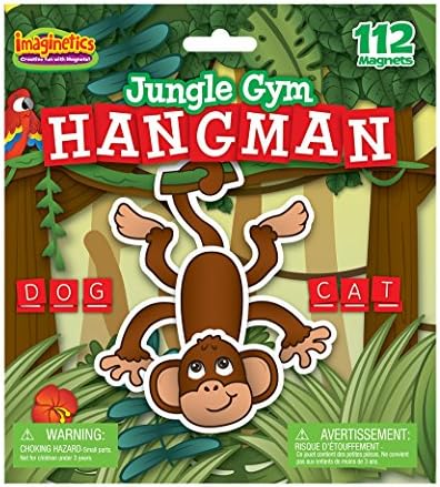 Imaginetics Jungle Gym Hangman Playset – Includes 112 Magnets