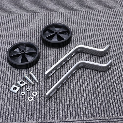 12-20 Inch Universal Porous Training Wheels Auxiliary Wheel Children's Bicycle Accessories Balance Auxiliary Wheels(Black)