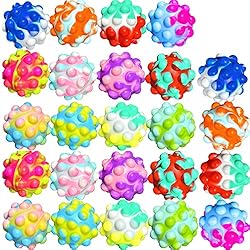12PCS Push Pop Fidget Toy Fidget Ball, Multicolor