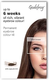 Godefroy Dark Brown Instant Eyebrow Tint Kit 12 Packs No Ammonia