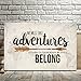 'We Must Take Adventures' World Map Art By Marla Rae 18 x 12 Travel Decor
