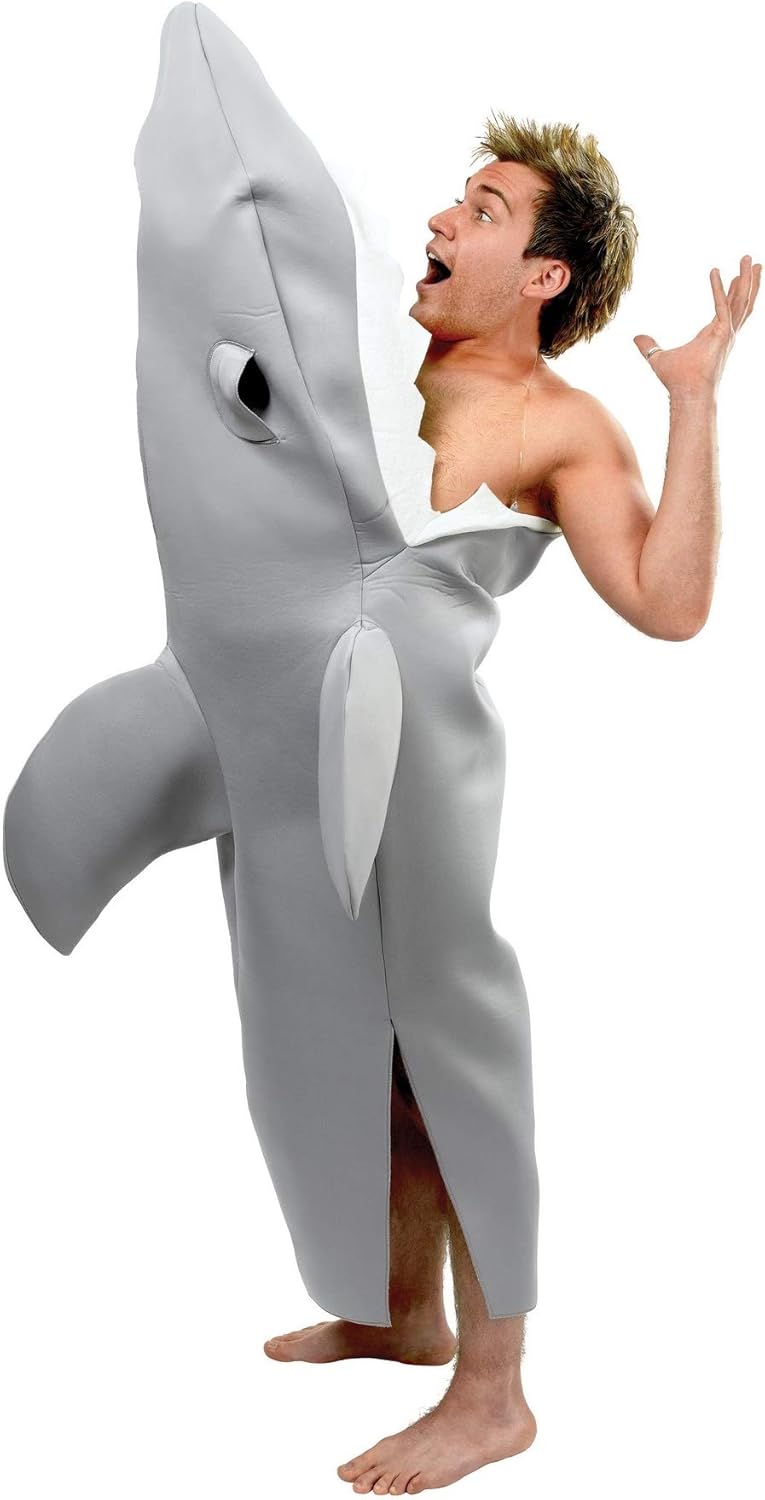 Amazon Com Adults Shark Bite Costume Toys Games