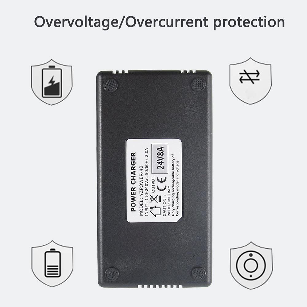 Abakoo New 24V 8A Battery Charger with XLR Connector for 24BC8000T-1, 4C24080, BATC8 EA1065, S150 1107 614HD, M51, CH5404