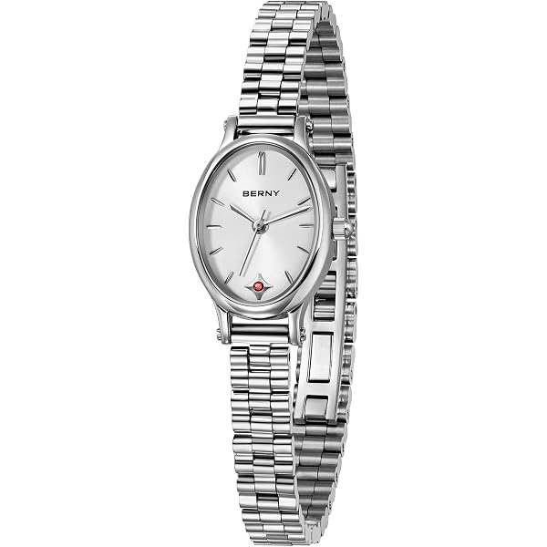 Amazon.com: BERNY Silver Watches for Women Dainty Ladies  display picture 1