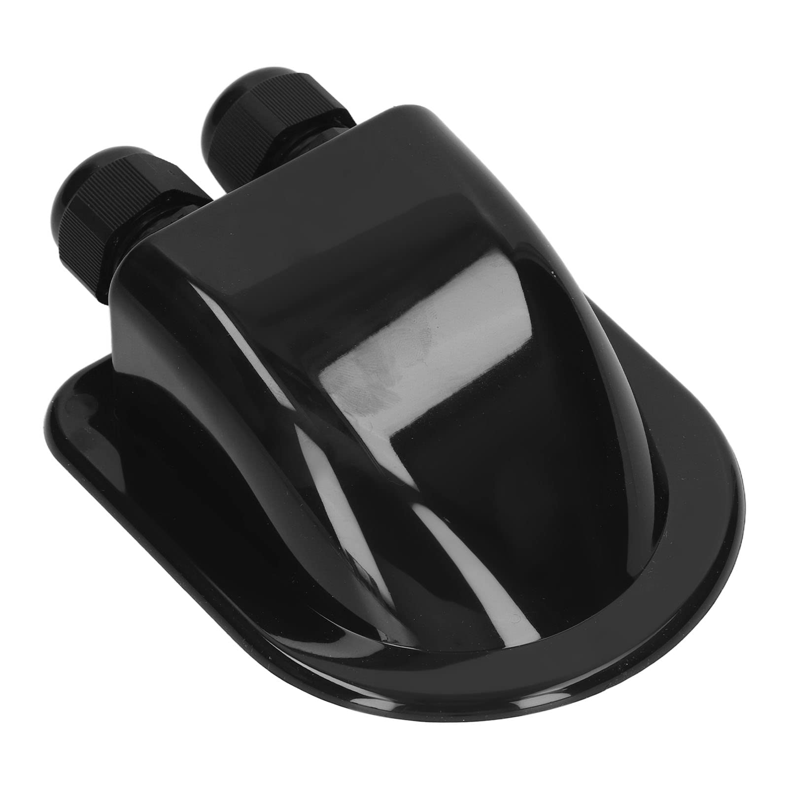 Weather Resistant Double Cable Entry Gland Cable Junction Box Industrial Grade ABS Plastic Waterproof UV Resistant For Caravans (Black)