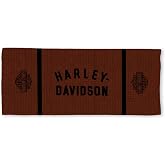 Northwest Harley-Davidson Burnt Wings Cooling Towel, 12 x 31.5 in | Wet Wring and Snap Activation, Breathable Polyamide Blend, Reusable Fabric, Compact Storage, Machine Washable