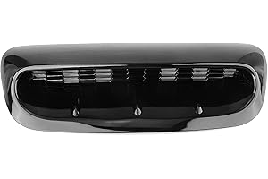 IDENUONA Front Air Hood Vent Scoop Trim For Mini Cooper S R56 R55 2007-2014 Gloss Black Black Carbon Fiber Look