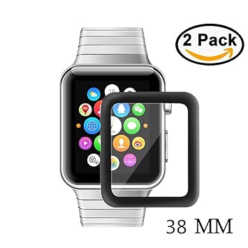 2 Pack] Apple Watch 38mm Protector de Pantalla, YZCX Screen ...