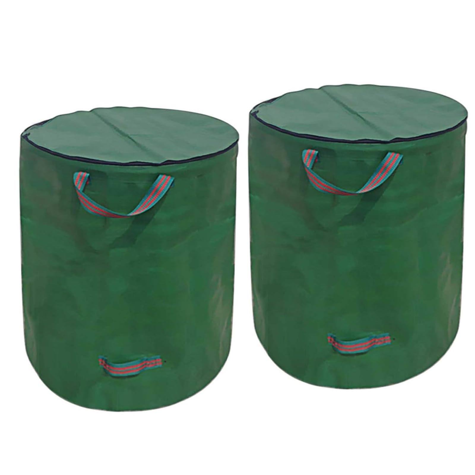 Garden Waste Bag - Garden Bag with Lid - 272L Garden Waste Bag - Foldable Garden Bag Self-Standing with 4 Handles, Zip Waterproof for Garden Waste Leaves Lawn Plant