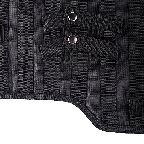aokur Tactical Pistol Scabbard Holster Molle Rifle Sling Case Bag for Tactical Shotgun Outdoor Hunting (Black)