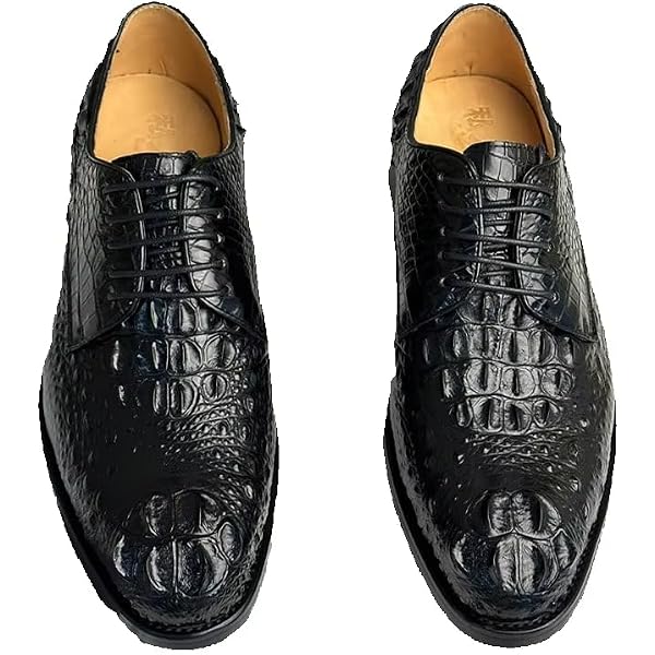 Amazon.com | Authentic Exotic Crocodile Skin Handcraft Men display picture 3