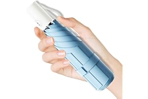 Moorrlii Automatic Mini Travel Windproof Folding Umbrella - UV Protection, Instant Open/Close for Rain/Sun, Small Compact Lightweight Design Fits in Tote Bag/Travel Case/Backpack for Commute,Women&Men