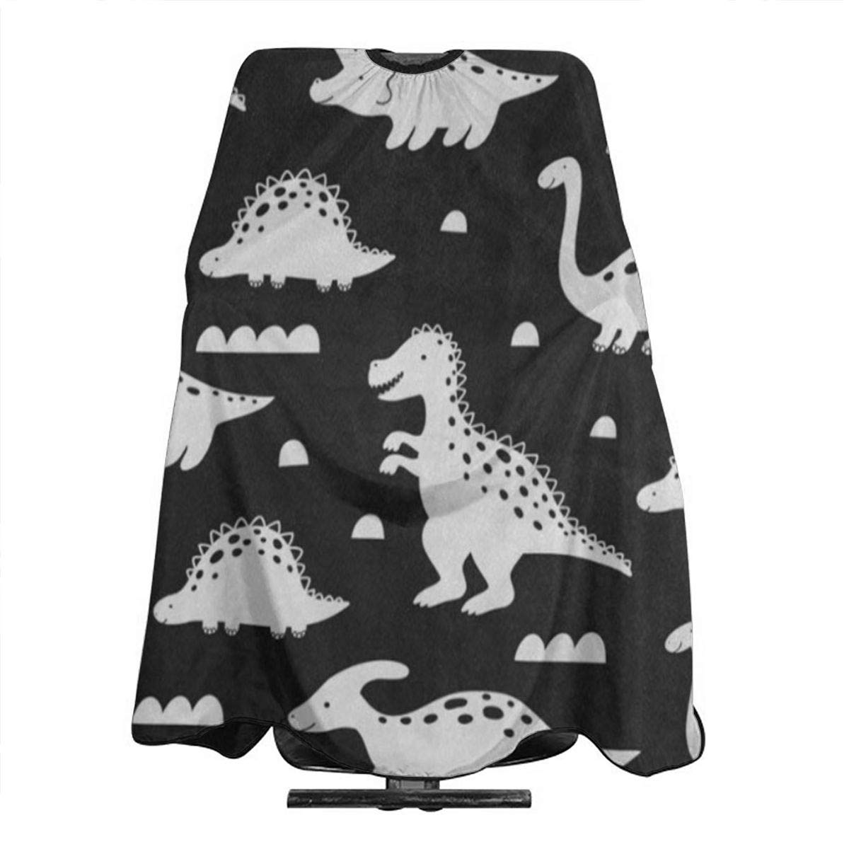 Amazon Com Cartoon White Dinosaur Black Salon Hair Cutting Cape
