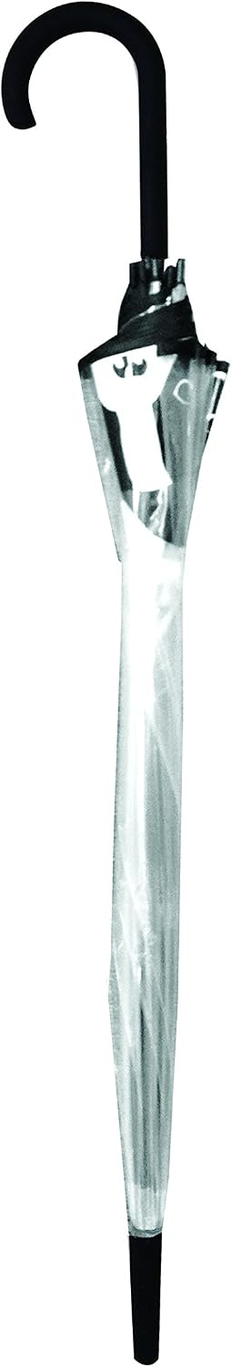 SMATI Long Transparent Umbrella, Birdcage Shape, Automatic Opening, Diameter 85cm, Dog Design, Dome Shape Umbrella - Image 3