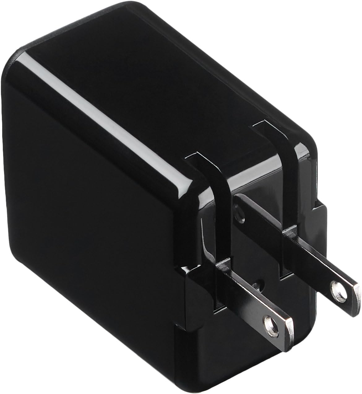 Basics One-Port USB Wall Charger for Phone, iPad, and Tablet, 12W - Black