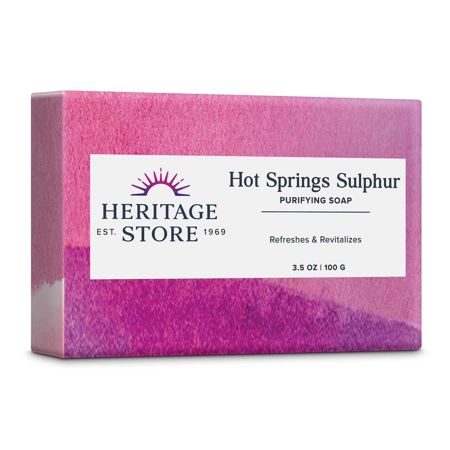 Heritage Products Hot Springs Sulfur Handmade Soap 3.5 oz (100 grams) Bar(S)