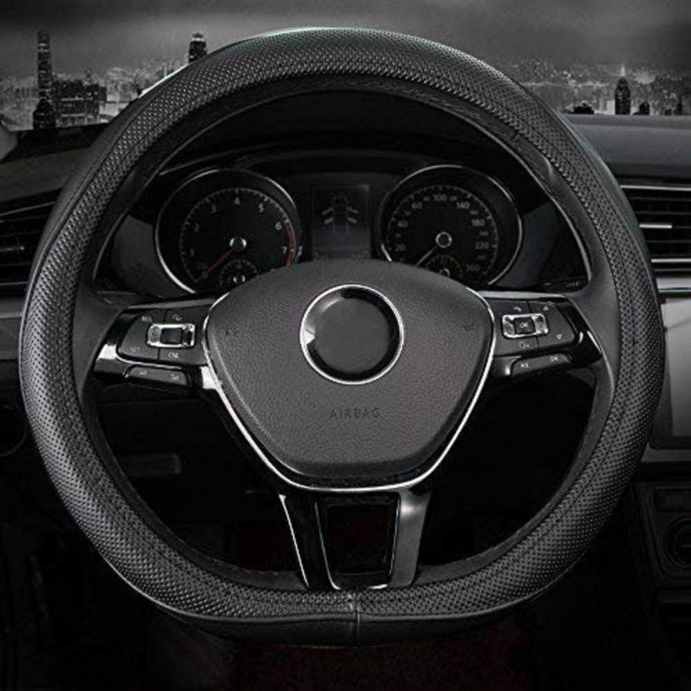 Chemu Car Steering Wheel Cover Genuine Leather Auto Handle Cover Automotive Accessories Vehicle for 408 S4 Q3 S3