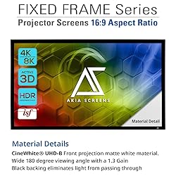 Akia Screens Fixed Frame Projector Screen 100 inch