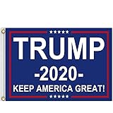 Donald Trump Flag 3X5 Foot -2020 Trump President Flags Keep America Great Flag 3x5 ft with Brass Grommets MAGA (Keep America 