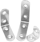 QWORK Stainless Steel L Brackets Corner Brace Set 28pcs Furniture Fixation view 7