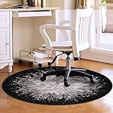 Round Chair Cushion,/Floor mat/thickest Chair Cushion-, Hardwood Floor Protection mat for Office and Home Computer Chairs, Cu