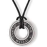 Amaxer Shema Yisrael Adjustable Necklace for Unisex Stainless Steel Hebrew Pendant Kabbalah Blessing Jewish Religious Rope Chain Jewelry