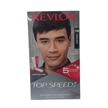 Buy Revlon Top Speed Hair Color Man Natural Black 70m Pack Off