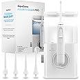 AquaSonic Aqua Flosser PRO | Professional Water Flosser with Large Capacity Reservoir | Oral Irrigator w/ 2 Modes, 10 Levels of Water Pressure, 4 Included Tips | Sleek & Compact | Dentist Recommended