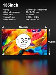 AWOL VISION 135-inch Projector Screen Fixed