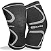 Knee Brace for Women & Men, 2 Pack Compression Knee Brace, Knee Support Sleeve for Pain Relief, Running, Workout, Sports, Knee Braces for ACL, Meniscus Tear, Arthritis and Injury Recovery Black M