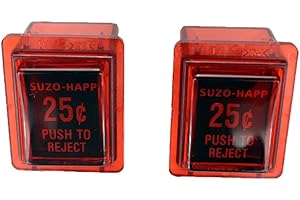 Game Room Guys Arcade Reject Button Assembly -Red - Set of 2