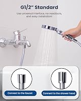 YEAUPE PVC 1.6m Shower Hose with All Brass G 1/2 Connectors view 7