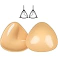 Falorda Bra Pads Inserts, Double Sided Sticky Bra Inserts Push Up for Swimsuit, Bikini Silicone Breast Enhancers Inserts MEDIUM