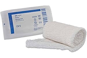 Covidien 6725 Kerlix Gauze Bandage Roll, Sterile in Soft Pouch, 3.4" x 3.6 yd, 6-ply