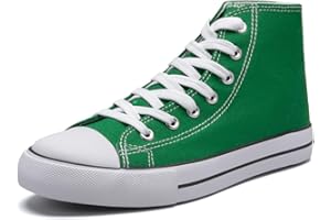 THE FASHION SUPPLY Women's High top Sneakers Classic High Tops Canvas Shoes for Women Lace up Tennis Shoes Fashion Canvas Sneakers Casual Shoes for Walking