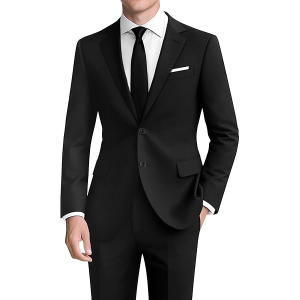 perfect fit dress pants Mens Black Slim Fit Dress Pants main image 1