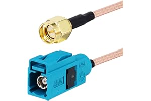 ONELINKMORE Radio Aerial Adapter Cable Fakra Z Female to SMA Male Vehicle Antenna Adapter Cable 2M for Car Stereo Android Head Unit GPS Navigation FM AM Radio Sirius XM Satellite Radio 4G LTE