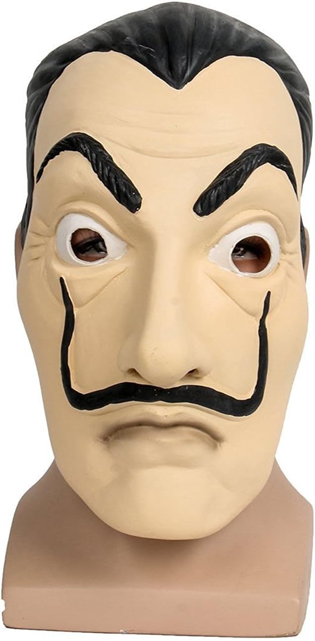 La casa de Papel Latex Money Heist Realistic Face Mask Halloween Party Weird Props