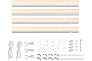 Barrina Grow Lights for Indoor Plants, Full Spectrum Sunlight, 1ft Plant Growing Lamp, LED Grow Light Bulbs, T5 Grow Light St