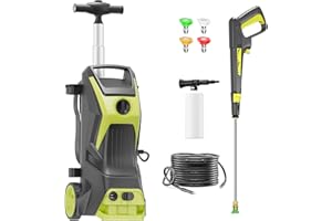 HONGDONG Pressure Washer 4800PSI-MAX-2.6GPH Power Washer with 4 Quick Connect Nozzles, High Pressure Cleaning Machine with Foam Cannon for Cars/Fences/Driveways/Home Cleaning