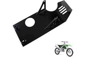 New Olym Aluminum Foot Start Engine Skid Plate for XR50 XR70 Lifan YX SSR110 125 Thumpstar Coolster Apollo Kymco GMX NXD Demonx TaoTaoDB17 50cc 70cc 90cc 110cc 125cc 140cc 150cc Pit Dirt Bike Black