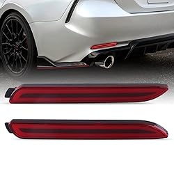 Raryloy 2x LED Rear Bumper Lights Reflector Tail