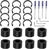 Rubber Roller Replacement Set for Cricut Maker, Pack of 27 | Includes 8 Rubber Rollers, 12 Retaining Clip Rings, Other Repair Tools
