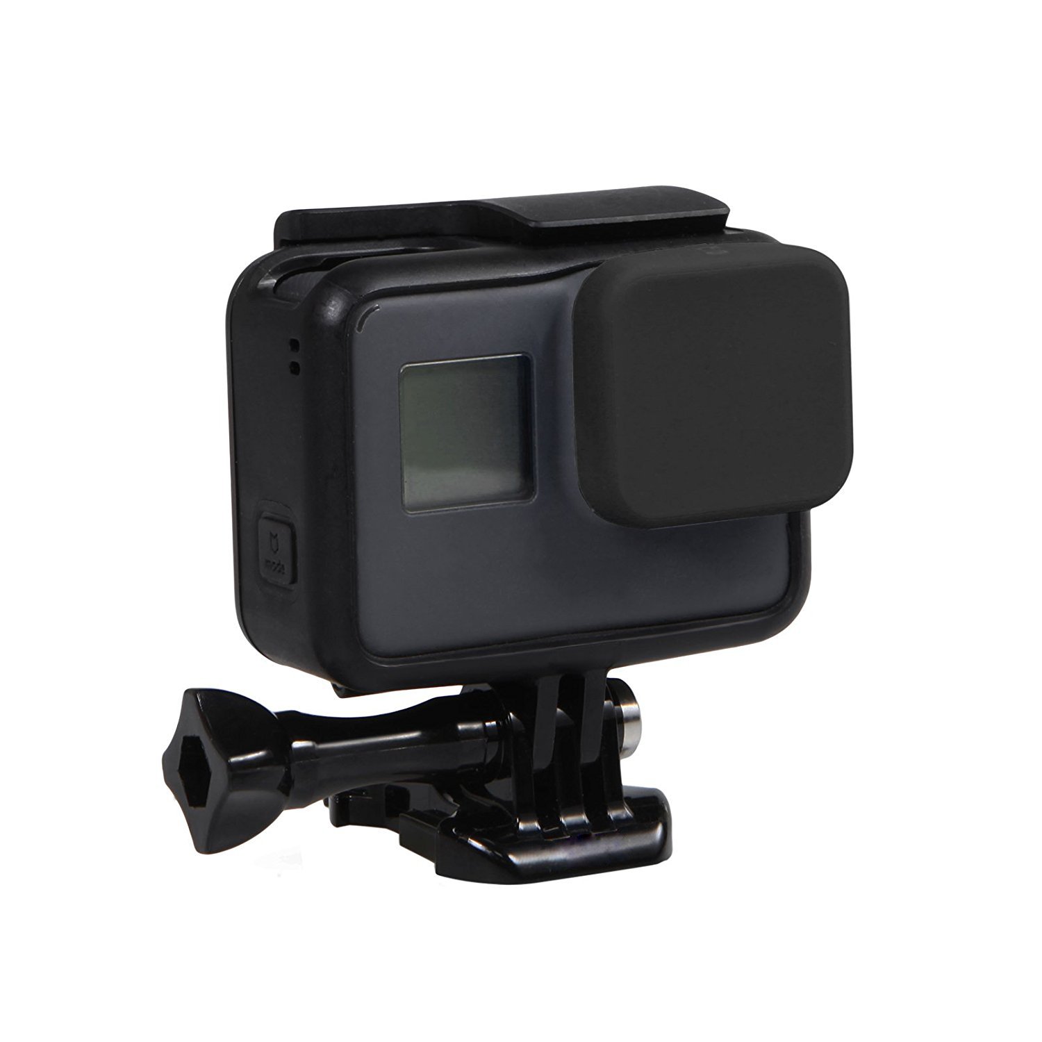 MyArmor 2x LCD & Lens Tempered Glass Screen Protector Skin Film + 2x Lens Silicone Protective Cap Cover with Cleaning Kits for Gopro Hero 5 (Not Suitable for Other Gopro Medels)